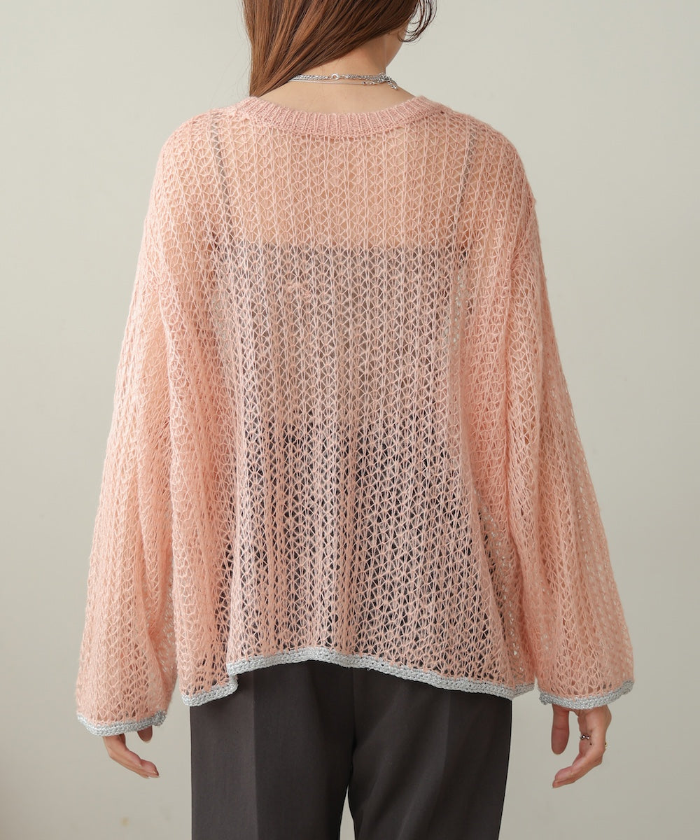 openwork knit tops