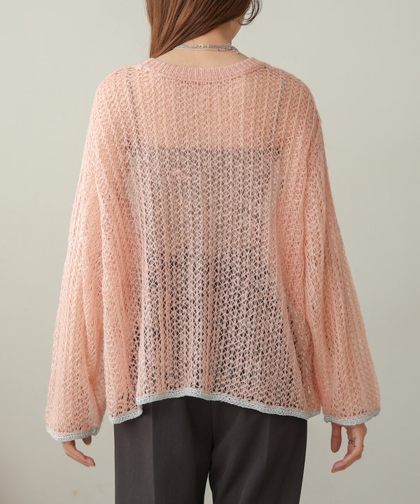 openwork knit tops