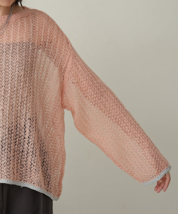 openwork knit tops