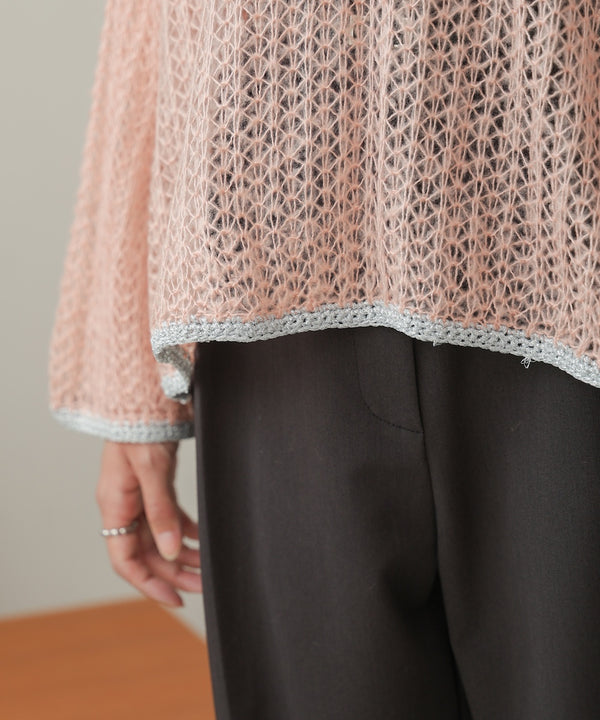 openwork knit tops