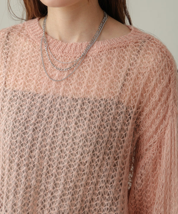 openwork knit tops