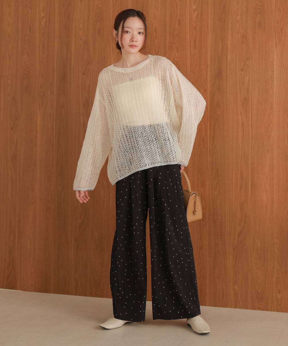openwork knit tops