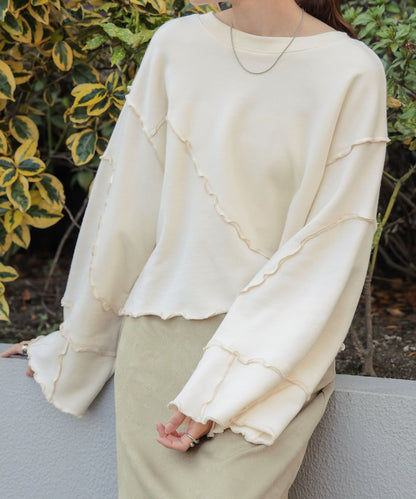 【公式サイト限定価格】2way mellow sweat tops