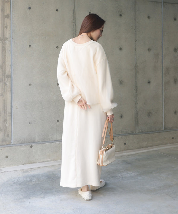 【S・Mサイズ展開】ロゴシアードッキングスウェットワンピース