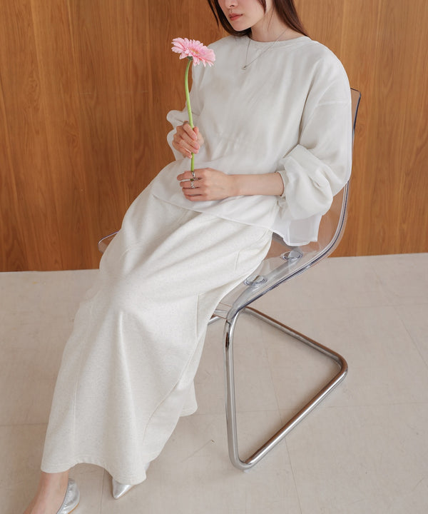 【S・Mサイズ展開】ロゴシアードッキングスウェットワンピース