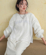 【S・Mサイズ展開】ロゴシアードッキングスウェットワンピース