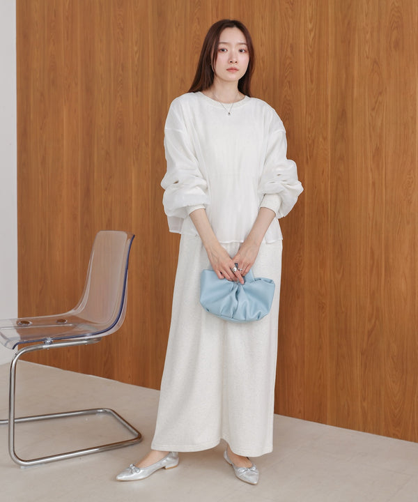 【S・Mサイズ展開】ロゴシアードッキングスウェットワンピース