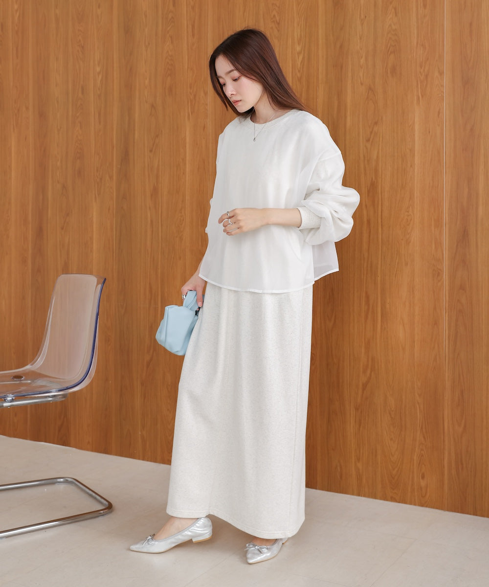 【S・Mサイズ展開】ロゴシアードッキングスウェットワンピース