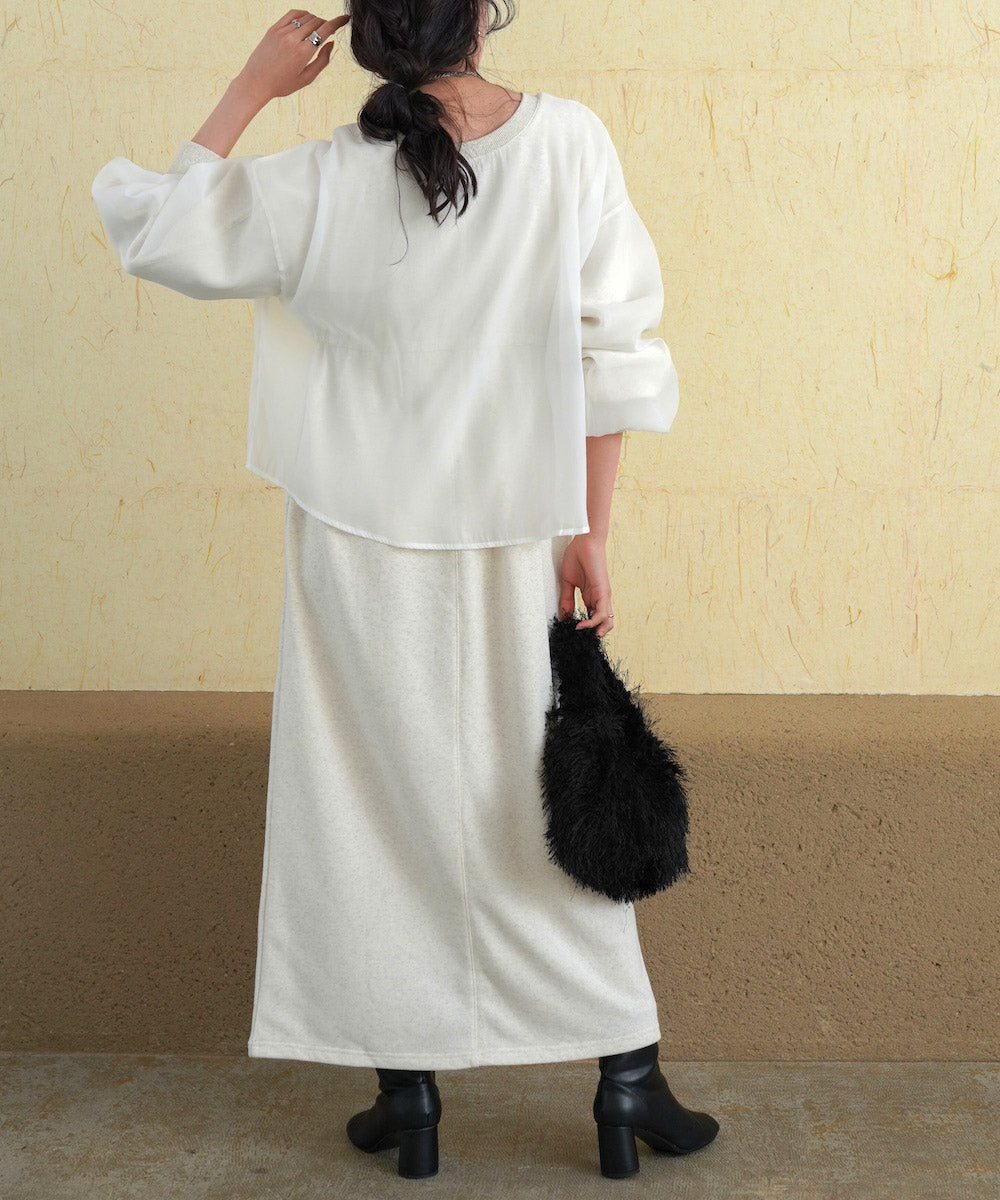 【S・Mサイズ展開】ロゴシアードッキングスウェットワンピース