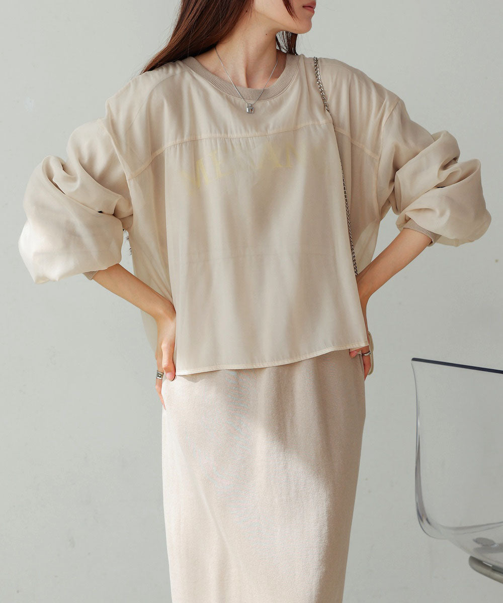 【S・Mサイズ展開】ロゴシアードッキングスウェットワンピース