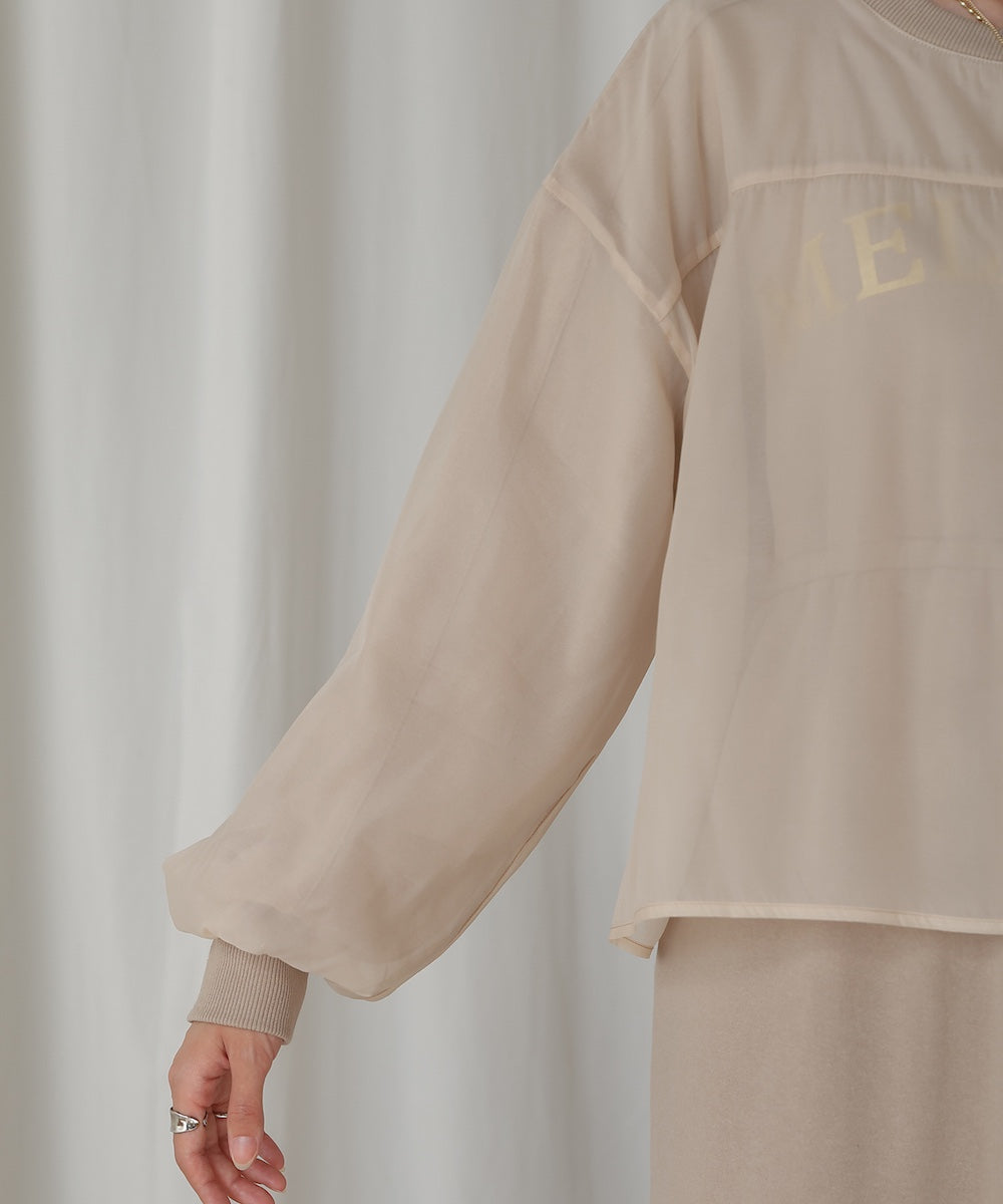 【S・Mサイズ展開】ロゴシアードッキングスウェットワンピース