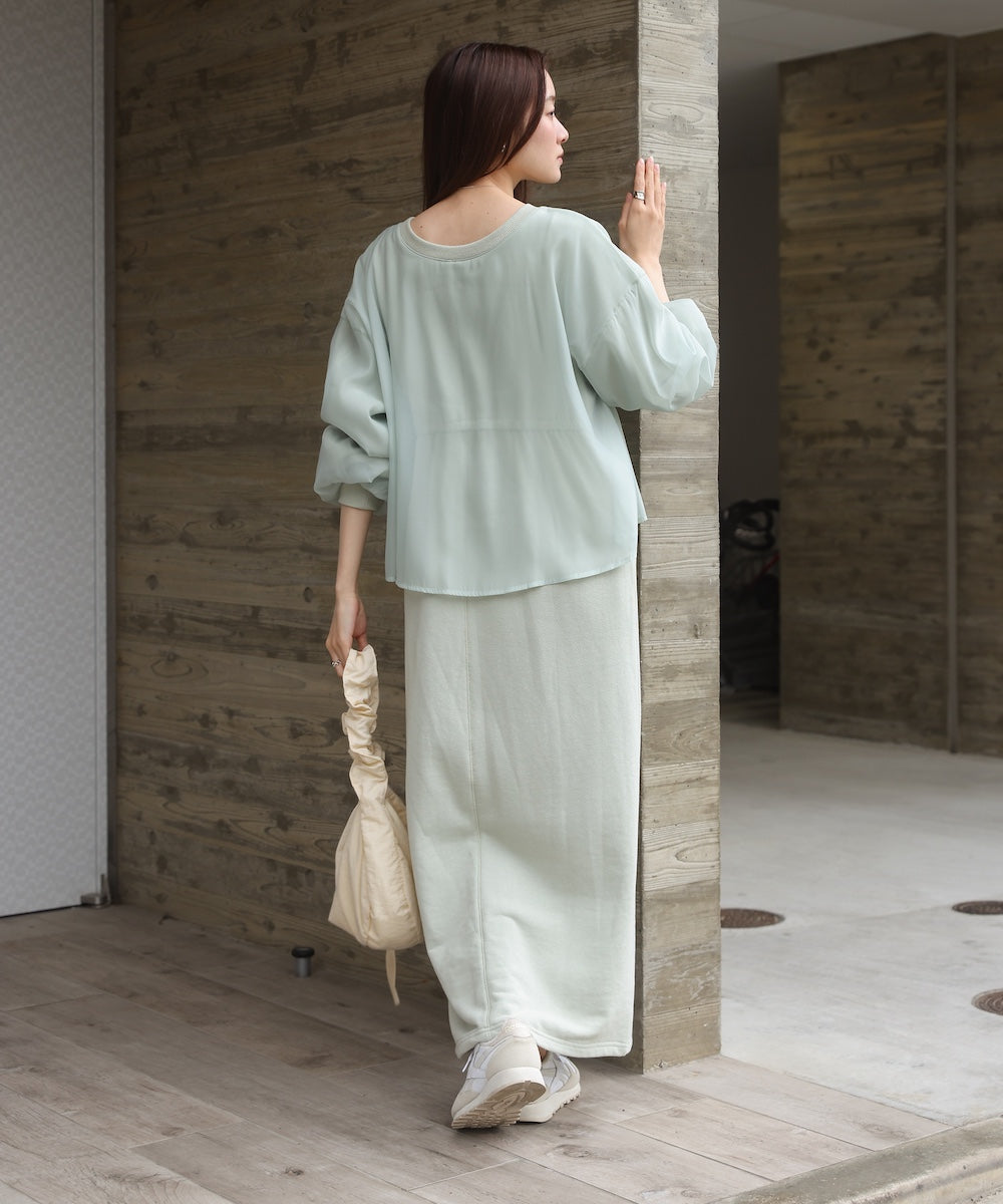 【S・Mサイズ展開】ロゴシアードッキングスウェットワンピース