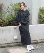 【S・Mサイズ展開】ロゴシアードッキングスウェットワンピース