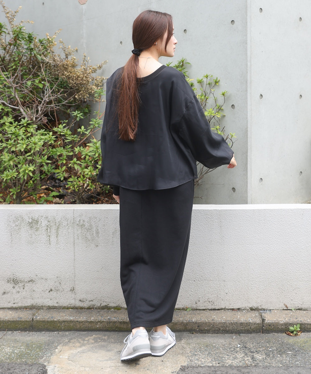 【S・Mサイズ展開】ロゴシアードッキングスウェットワンピース