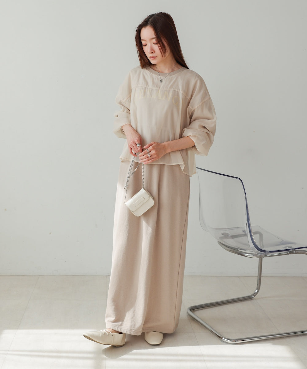 【S・Mサイズ展開】ロゴシアードッキングスウェットワンピース