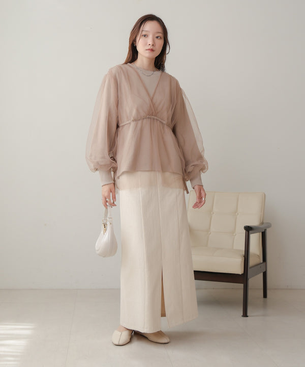 tulle layered sweat