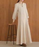 sleeve organdy onepiece