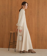 sleeve organdy onepiece