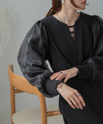 sleeve organdy onepiece