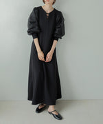 sleeve organdy onepiece