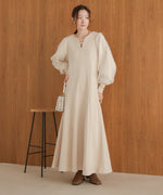 sleeve organdy onepiece