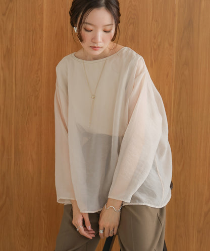 ［TIMESALE］sheer layered tops