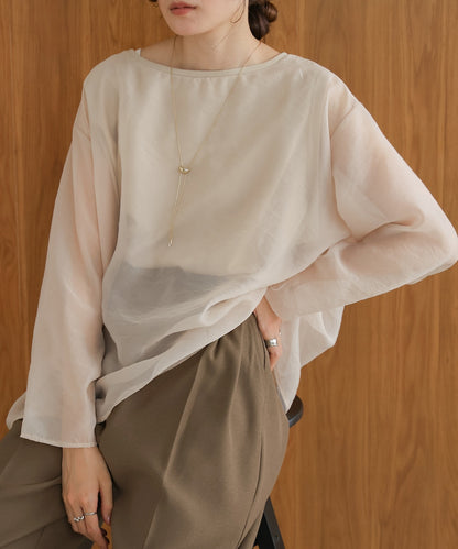 ［TIMESALE］sheer layered tops