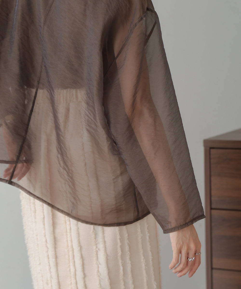 ［TIMESALE］sheer layered tops