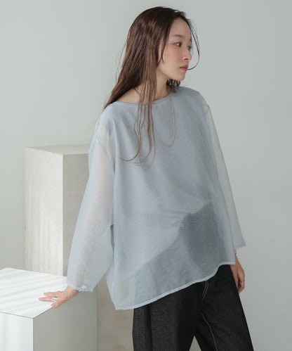 ［TIMESALE］sheer layered tops