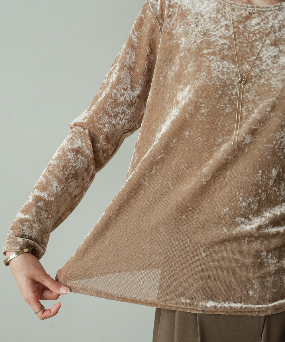 シアーベロアベーシックトップス