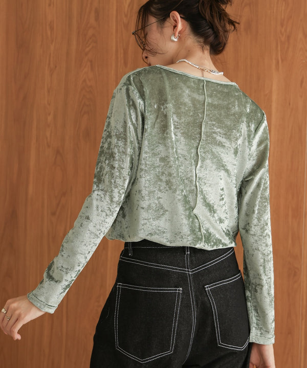 シアーベロアベーシックトップス