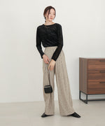 シアーベロアベーシックトップス