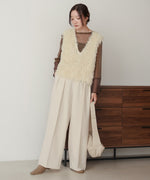 袖シアーラメベーシックカットソートップス