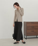 glitter shirt collar knit top