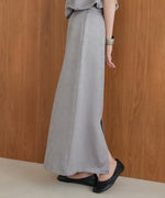 matte satin narrow skirt