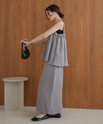 matte satin narrow skirt