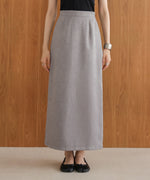 matte satin narrow skirt