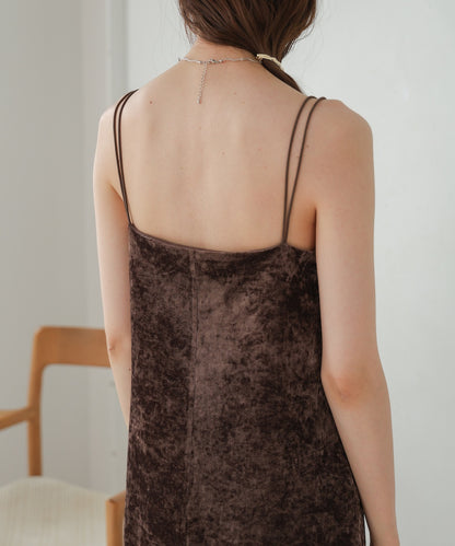 sheer velour cami onepiece