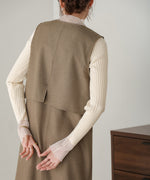 ●nao×Bab●front design layered one-piece