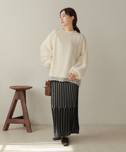 jacquard knit skirt