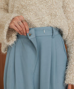 【S・M・Lサイズ展開】ラップ調タック入りスラックス