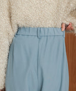 【S・M・Lサイズ展開】ラップ調タック入りスラックス