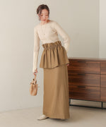sleeve color block glitter knit tops