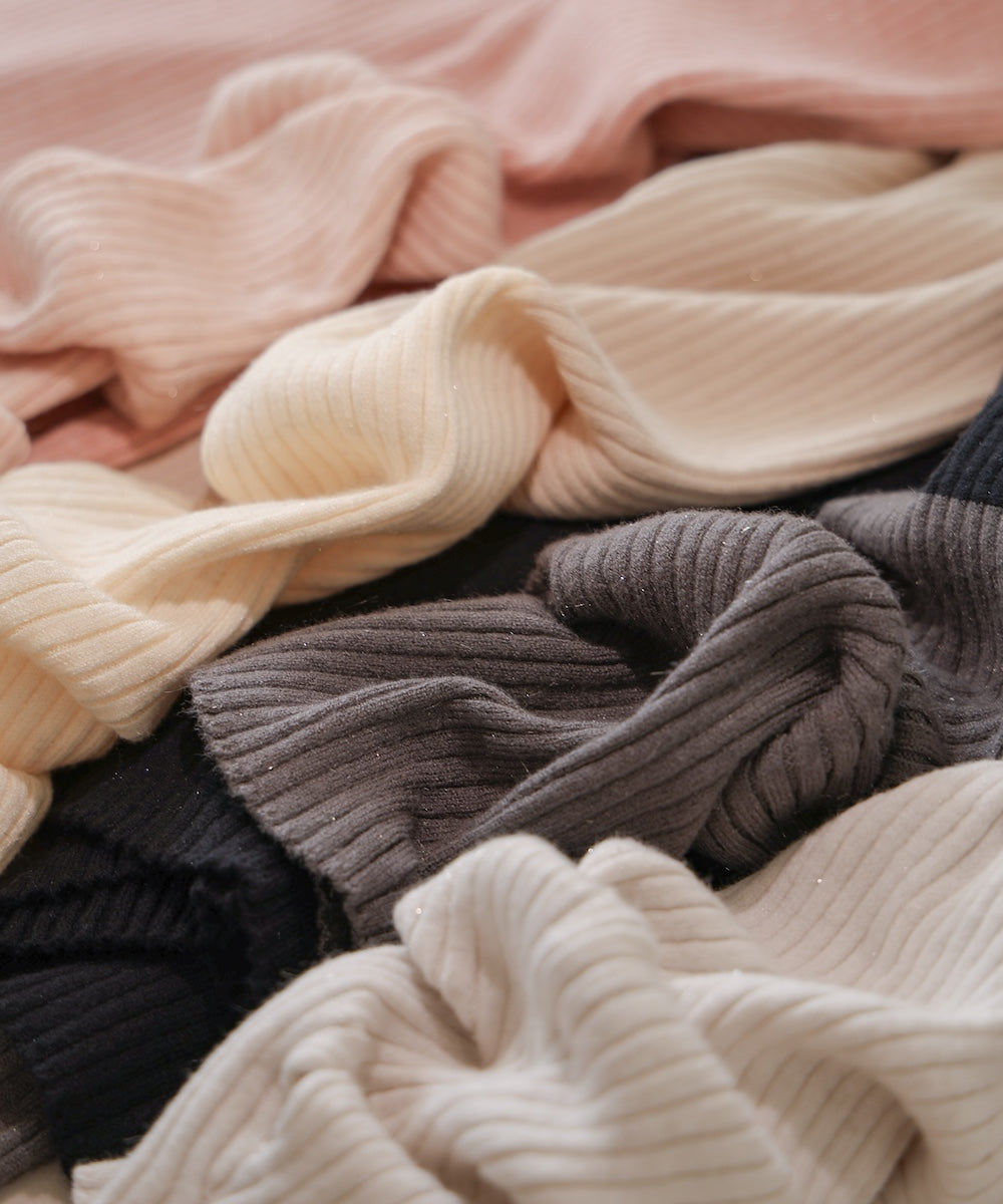 sleeve color block glitter knit tops