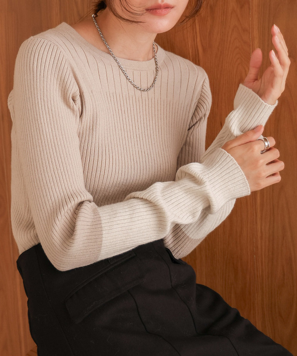 sleeve color block glitter knit tops