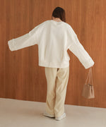 logo embroidery volume sweat tops