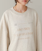 logo embroidery volume sweat tops