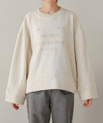 logo embroidery volume sweat tops