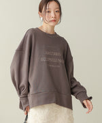 logo embroidery volume sweat tops