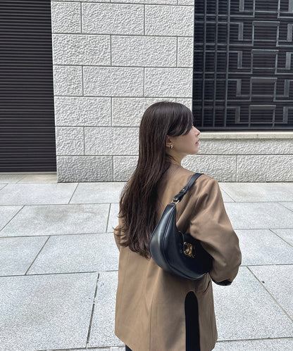 ●nao×Bab●side curve collarless jacket